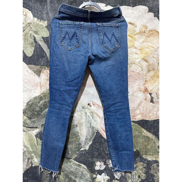 New MOTHER Women's The Stunner Ankle Fray Jeans in Crate Digger size 27 - Picture 6 of 7